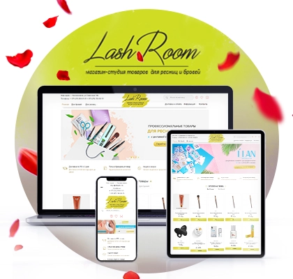 Сайт студии наращивания ресниц Lash Room - разработка сайта-визитки